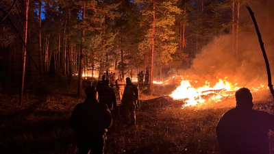 Азия: пожар в Казахстане