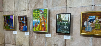 Выставку юных художников посвятили творчеству Пушкина в Семее