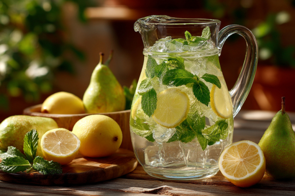 Нашел способ освежиться без химозных напитков. Нужны фрукты и мята &mdash; варю сироп, развожу минералкой. Вкуснее, чем в кафе