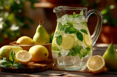 Нашел способ освежиться без химозных напитков. Нужны фрукты и мята &mdash; варю сироп, развожу минералкой. Вкуснее, чем в кафе