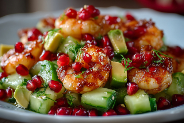 Для этого салата варю только один ингредиент. &laquo;Мон Амур&raquo; с креветками и гранатом &mdash; нежный и вкусный