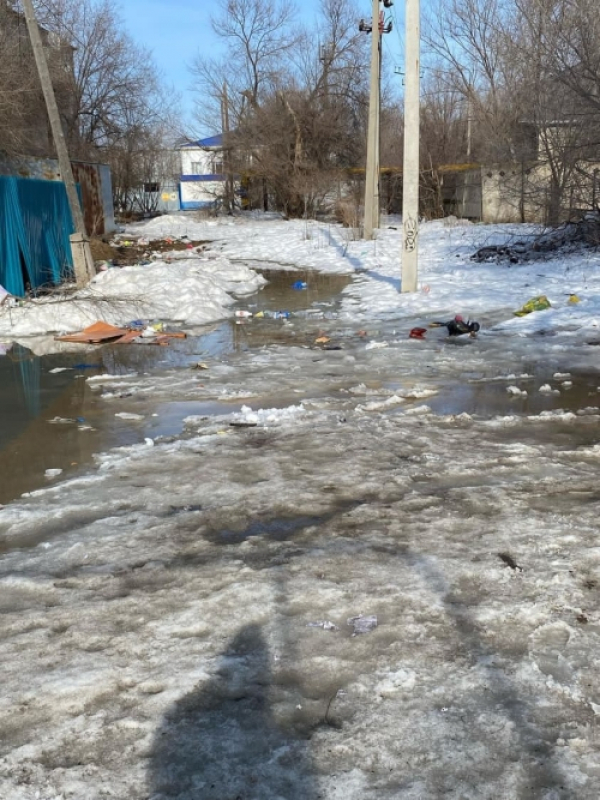 Народный репортер. Двор полон воды и мусора